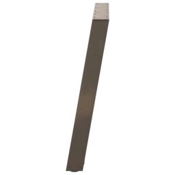 Berkfield Home vidXL Dining Table Legs U-Shaped 2 pcs Natural Steel 80x(72-73) cm Steel in Brown - thumbnail 6