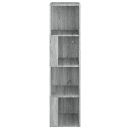 Berkfield Home Corner Cabinet Grey Sonoma 33x33x132 cm Engineered Wood - Size: 33 x 33 x 132 cm - thumbnail 3