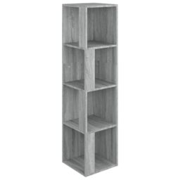 Berkfield Home Corner Cabinet Grey Sonoma 33x33x132 cm Engineered Wood - Size: 33 x 33 x 132 cm - thumbnail 2