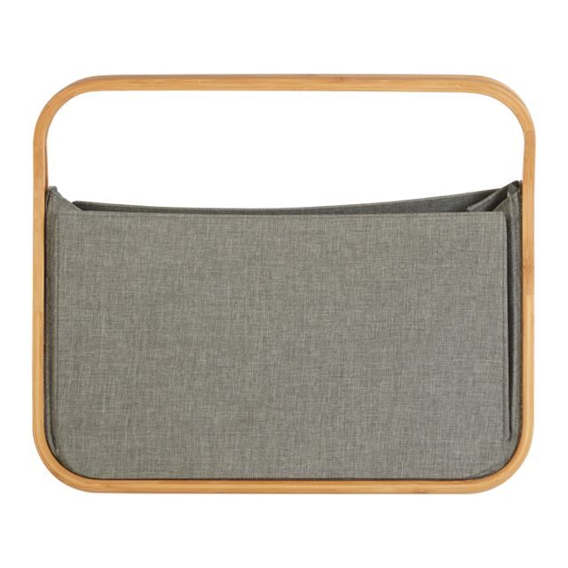 Orsina Bath Storage Basket With Handle, Multiuse Laundry & Cleaning Organizer, Portable Bathroom Hamper For Towels in Grey - image 1
