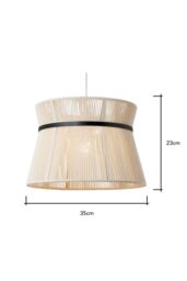 BHS Lighting Vera String Bound Easy Fit Light Shade in Natural - thumbnail 5
