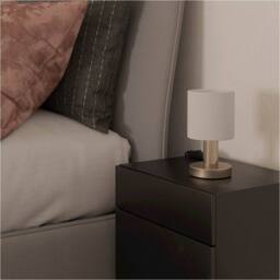 Loops 2 PACK Sleek Satin Nickel Table Lamp for Stylish Indoor Lighting in Metallics - thumbnail 6