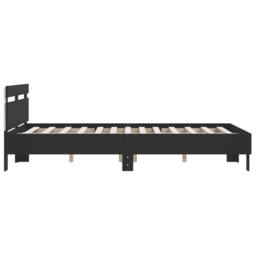 Berkfield Home Durable Bed Frame with LED without Mattress Black 140x200 cm - thumbnail 8