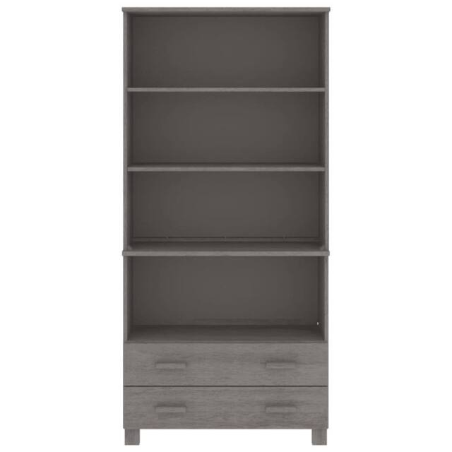 Berkfield Home Highboard HAMAR Solid Wood Pine Light Grey - image 1