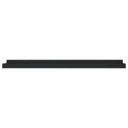 Berkfield Home Picture Frame Ledge Shelves 2 pcs Black 60x9x3 cm MDF - Size: 60 x 9 x 3 cm - thumbnail 4
