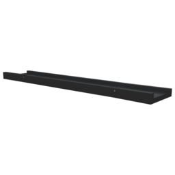 Berkfield Home Picture Frame Ledge Shelves 2 pcs Black 60x9x3 cm MDF - Size: 60 x 9 x 3 cm - thumbnail 6