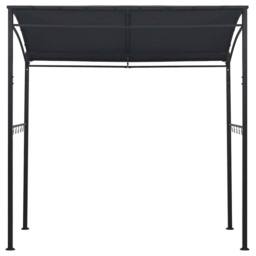 Berkfield Home BBQ Gazebo 215x150x220 cm Anthracite Steel in Black - Size: 215 x 150 x 220 cm - thumbnail 3