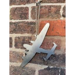 Poppyforge Hanging Lancaster Garden Art - Bare Metal/Ready to Rust - W20 x H20 cm in Silver - thumbnail 3