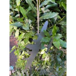 Poppyforge Hanging Lancaster Garden Art - Bare Metal/Ready to Rust - W20 x H20 cm in Silver - thumbnail 5