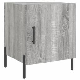 Berkfield Home Bedside Cabinets 2 pcs Grey Sonoma 40x40x50 cm Engineered Wood - Size: 40 x 40 x 50 cm - thumbnail 5