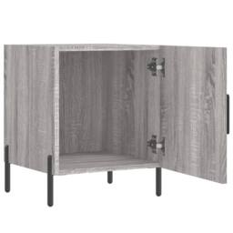 Berkfield Home Bedside Cabinets 2 pcs Grey Sonoma 40x40x50 cm Engineered Wood - Size: 40 x 40 x 50 cm - thumbnail 8