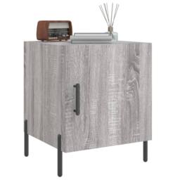Berkfield Home Bedside Cabinets 2 pcs Grey Sonoma 40x40x50 cm Engineered Wood - Size: 40 x 40 x 50 cm - thumbnail 4