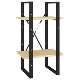 Berkfield Home Modern 5-Tier Book Cabinet 40x30x175 cm Pinewood in Brown - Size: 40 x 30 x 175 cm - thumbnail 4