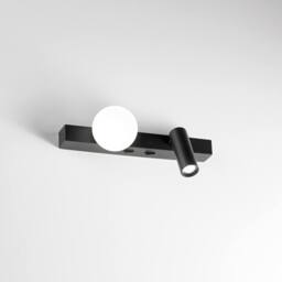 Netlighting Ping Pong Reading Wall Light Black 3000K - thumbnail 2