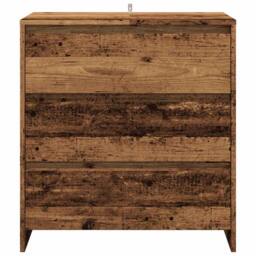 Berkfield Home 3 Piece Sideboard Old Wood Engineered Wood in Brown - thumbnail 7
