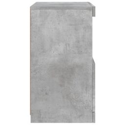 Berkfield Home Sideboard with LED Lights Concrete Grey 41x37x67 cm - Size: 41 x 37 x 67 cm - thumbnail 8