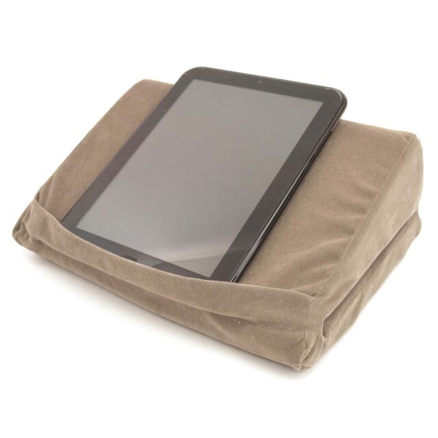 mysmartbuy Tablet Holder Cushion with Inner Pocket - Angled Pillow Device Stand for Tablets, Phones, E-Readers & Books - Grey, 22 x 30 x 24cm - image 1