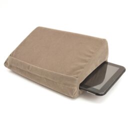mysmartbuy Tablet Holder Cushion with Inner Pocket - Angled Pillow Device Stand for Tablets, Phones, E-Readers & Books - Grey, 22 x 30 x 24cm - thumbnail 2