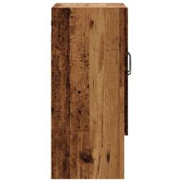 Berkfield Home Wall Cabinet Old Wood 60x31x70 cm Engineered Wood in Brown - Size: 60 x 31 x 70 cm - thumbnail 5