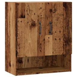 Berkfield Home Wall Cabinet Old Wood 60x31x70 cm Engineered Wood in Brown - Size: 60 x 31 x 70 cm - thumbnail 1