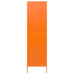 Berkfield Home Wardrobe Orange 90x50x180 cm Steel - Size: 90 x 50 x 180 cm - thumbnail 4