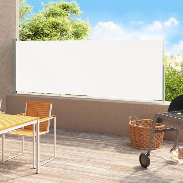 Berkfield Home Patio Retractable Side Awning 220x500 cm Grey - image 1
