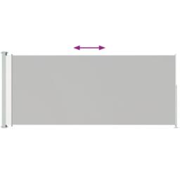 Berkfield Home Patio Retractable Side Awning 220x500 cm Grey - thumbnail 3