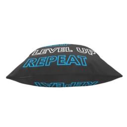 rucomfy Beanbags rucomfy Eat Sleep Level Up Repeat Cushion 45x45cm - Gamer Pillow - Size: 45x45 cm - thumbnail 2