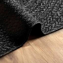 Berkfield Home Rug ZIZUR Anthracite 160x230 cm Jute Look Indoor & Outdoor in Black - Size: Medium - thumbnail 8