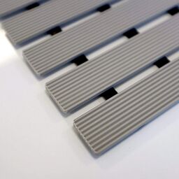 Oseasons Non-Slip Slatted Shower Mat in Grey - Size: 60 cm x 440 cm - thumbnail 3