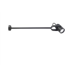 Netlighting Slot Outdoor LED Spotlight With Arm Black 14W 3000K IP65 - thumbnail 1