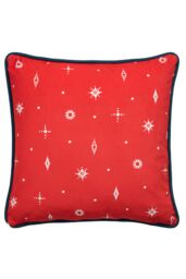 Fusion 'Merry Christmas Deer' Festive Print Velvet Filled Cushion in Green - Size: 43 cm x 43 cm - thumbnail 3