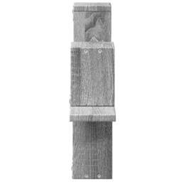 Berkfield Home Wall Shelf Grey Sonoma 104.5x10x43 cm Engineered Wood - thumbnail 6