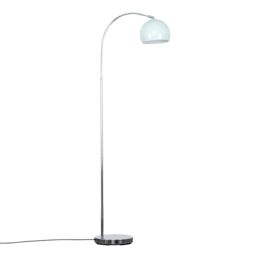 ValueLights Curva Silver Floor Lamp