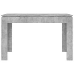 Berkfield Home Dining Table Concrete Grey 120x60x76 cm Engineered Wood - Size: 120 x 60 x 76 cm - thumbnail 4