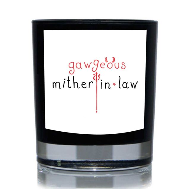 60 SECOND MAKEOVER Gorgeous Mother in Law Funny 20cl Candle in Black