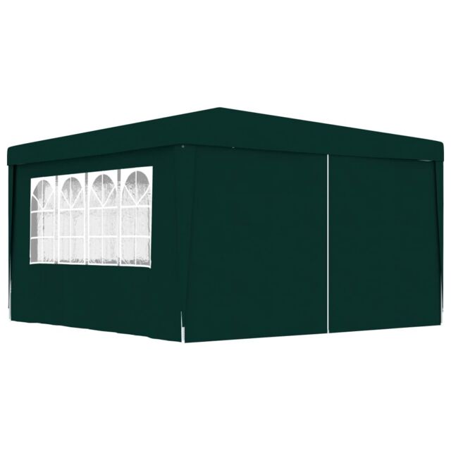 Berkfield Home Professional Party Tent with Side Walls 4x4 m Green 90 g/m? - image 1