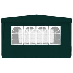 Berkfield Home Professional Party Tent with Side Walls 4x4 m Green 90 g/m? - thumbnail 4