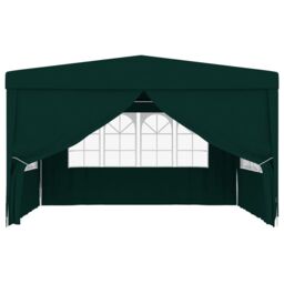 Berkfield Home Professional Party Tent with Side Walls 4x4 m Green 90 g/m? - thumbnail 3