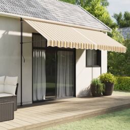 Berkfield Home Replacement Fabric for Awning Multicolour Stripe 4x3.5 m