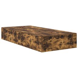 Berkfield Home Storage Bed Frame Smoked Oak 90x200 cm in Brown - thumbnail 8