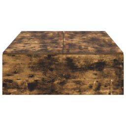 Berkfield Home Storage Bed Frame Smoked Oak 90x200 cm in Brown - thumbnail 6