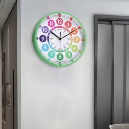 EONLION Green 25cm Round Learning Clock - Size: 100 cm - thumbnail 3