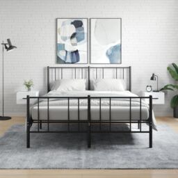 Berkfield Home Wall-mounted Bedside Cabinets 2 pcs White 35x35x20 cm - Size: 35 x 35 x 20 cm - thumbnail 1