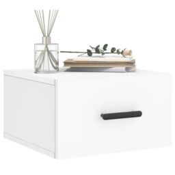 Berkfield Home Wall-mounted Bedside Cabinets 2 pcs White 35x35x20 cm - Size: 35 x 35 x 20 cm - thumbnail 3