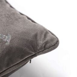 Voltico Foil Printed Bee Filled Cushion 43 × 43 cm - Chocolate / Pink in Charcoal - Size: 43 cm x 43 cm - thumbnail 2