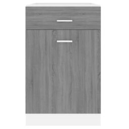 Berkfield Home Drawer Bottom Cabinet Grey Sonoma 50x46x81, 5 cm Engineered Wood - thumbnail 5