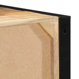 Berkfield Home Bedside Cabinet 40x35x25 cm Solid Rough Wood Mango in Brown - Size: 40 x 35 x 25 cm - thumbnail 7