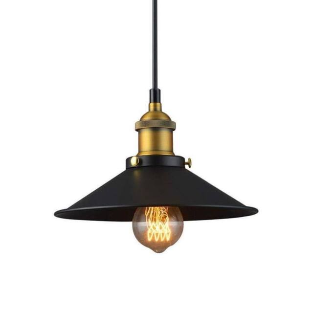COMELY Industrial Chandelier, Vintage Edison Style Metal Black Ceiling Lights - image 1