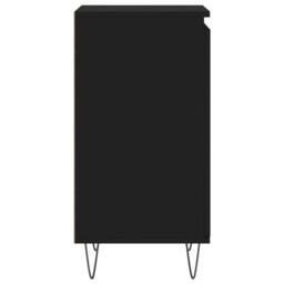 Berkfield Home Sideboards 2 pcs Black 40x35x70 cm Engineered Wood - Size: 40 x 35 x 70 cm - thumbnail 8